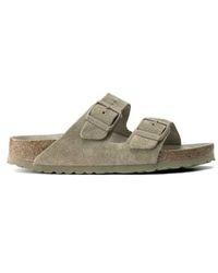 Birkenstock - Faded 1019088 Narrow Fit Arizona Soft Insole Sandals - Lyst