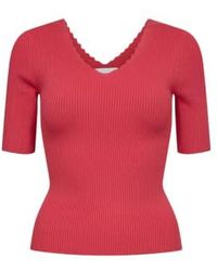 Numph - Or Ayelet Ss Pullover Teaberry - Lyst