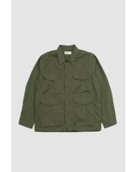 Universal Works - Parachute Field Jacket Olive Recycled Poly Tech M - Lyst