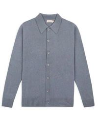 Burrows and Hare - Collared Knitted Cardigan Marl S - Lyst