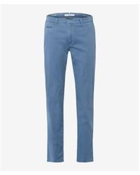 Brax - Pantalones chino lgados azules polvorientos - Lyst
