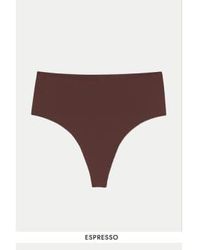 GIRLFRIEND COLLECTIVE - High Rise Thong Bonded Raven / Xl - Lyst