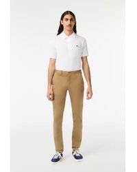 Lacoste - New Classic Slim Fit Stretch Cotton Trousers 32" - Lyst