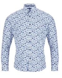 Remus Uomo - Parker Flower Design Long Sleeve Shirt - Lyst