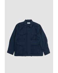 Universal Works - Parachute Field Jacket Navy Recycled Poly Tech S - Lyst