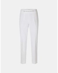 Riani - Slim fit horsebit détail pantalon col: 100 blanc, taille: 14 - Lyst