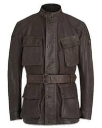 Belstaff - Legacy Trialmaster Panther Leather Jacket Antique 48 - Lyst