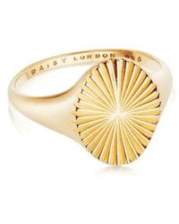 Daisy London - X Estée Lalonde Sun Signet Ring / Medium Uk N - Lyst