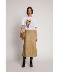 Munthe - Jaggedy Lambs Leather Skirt 36 - Lyst