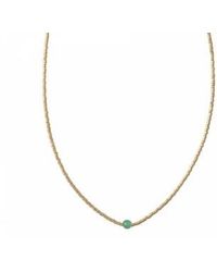 A Beautiful Story - Necklace Flora Aventurine Sustainable & Fairtrade Choice - Lyst