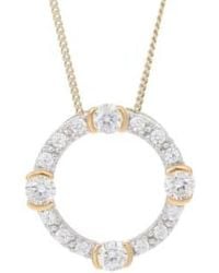 V By Laura Vann - Luna Circle Necklace - Lyst