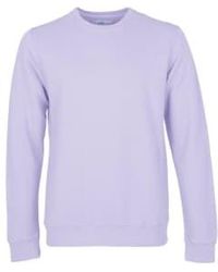 COLORFUL STANDARD - Soft Lavender Organic Cotton Crew Neck Sweatshirt Xl - Lyst