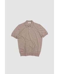 Gran Sasso - Fresh Cotton Polo Shirt Coffee Melange - Lyst
