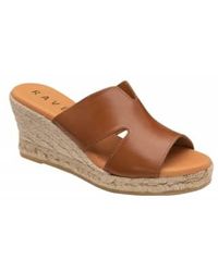 Ravel - Leather Arby Wedge Mule Sandals - Lyst