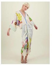 ME 369 - Sophia Kimono Dress Magic Ocean - Lyst