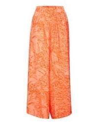 Inwear - Drita Graphic Print Wide Trousers Oranges Dk 36 Uk 10 - Lyst