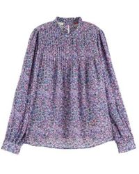 Scotch & Soda - Long Sleeved Pin Tucked Blouse 38 - Lyst