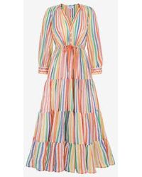 Pink City Prints - Rainbow Stripe Sofia Dress - Lyst