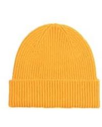 COLORFUL STANDARD - Merino Beanie Burned Yellow One Size - Lyst