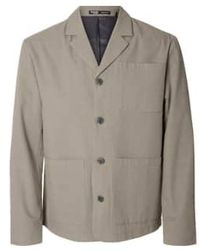 SELECTED - Slh-smith Seersucker Hybrid Pure Cashmere Jacket - Lyst