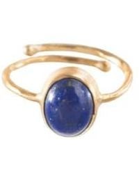 A Beautiful Story - Ring Visionary Lapis Lazuli Sustainable & Fairtrade Choice - Lyst