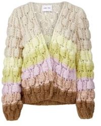 DAWNxDARE - Arena Pastel Rainbow Bubble Knit Cardigan S - Lyst