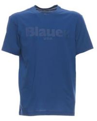 Blauer - T Shirt For Man Bluh02094 004547 772 - Lyst