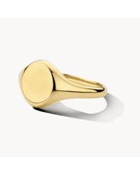 Blush Lingerie - 14k Gold Signet Ring - Lyst