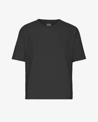 COLORFUL STANDARD - Boxy Crop T-shirt Deep Xs - Lyst