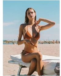 Lido - Top bikini veinte terracota - Lyst