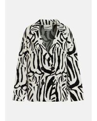 Essentiel Antwerp - Off Figer Zebra Jacquard Jacket Xs / - Lyst