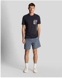 Lyle & Scott - Sh2016v floral print resort shorts in dark - Lyst