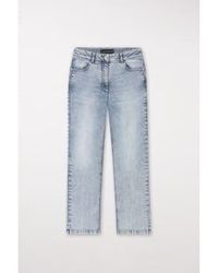 Luisa Cerano - Sportive crop jeans größe: 12, mit: blau - Lyst