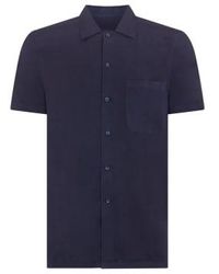 Remus Uomo - Paolo Tapered Short Sleeve Shirt Navy 15.5 - Lyst