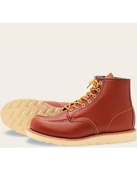 Red Wing Moc Toe 8131 Oro Russet Shoes - Red