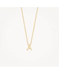 Blush Lingerie - 14K Gold Letter Necklace - Lyst