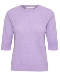 Inwear - Lilac Monikaiw Short Sleeves Jumper Uk 12 - Lyst