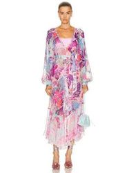 Rococo Sand - Pink And Purple Tropical Maxi Dress - Lyst
