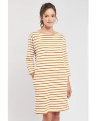 Armor Lux - Yellow Heritage Striped Dress - Lyst