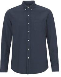 COLORFUL STANDARD - Coton biologique oxford shirt blue - Lyst