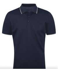 Stenströms - Contrast Cotton Polo Shirt - Lyst