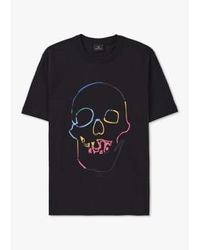 Paul Smith - S Linear Skull Print T-shirt - Lyst