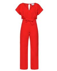 Sisters Point - Jumpsuit Or Girl V Neck Raspberry - Lyst
