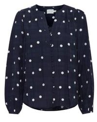 Atelier Rêve - Maritime With Dots Salina Blouse - Lyst