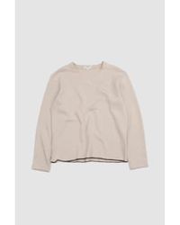 Lady White Co. - Cropped V-neck Sweater Stone S - Lyst