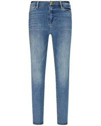 FRAME Denim Le High Skinny Raw Stagger 