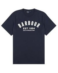 Barbour - Ridge Logo T-shirt - Lyst