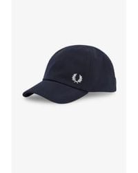 Fred Perry - Classic Pique Cap Navy One Size - Lyst