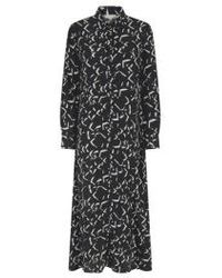 Nooki Design - Vestido estampado avery en mezcla negros - Lyst