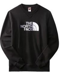 The North Face - Sweat Noir Brodé S - Lyst